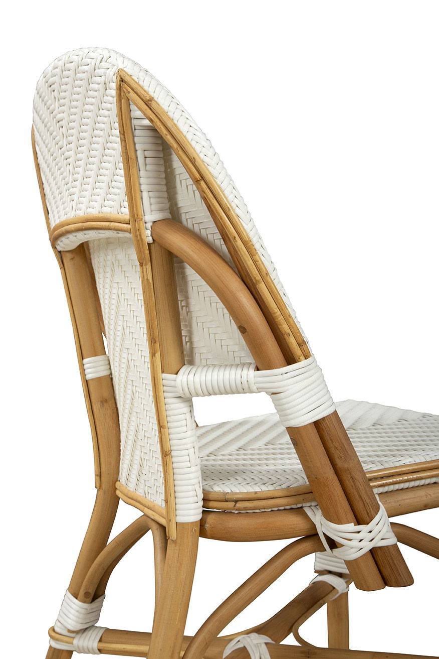 Jade - Side Chair (Set of 2) - White / Light Brown