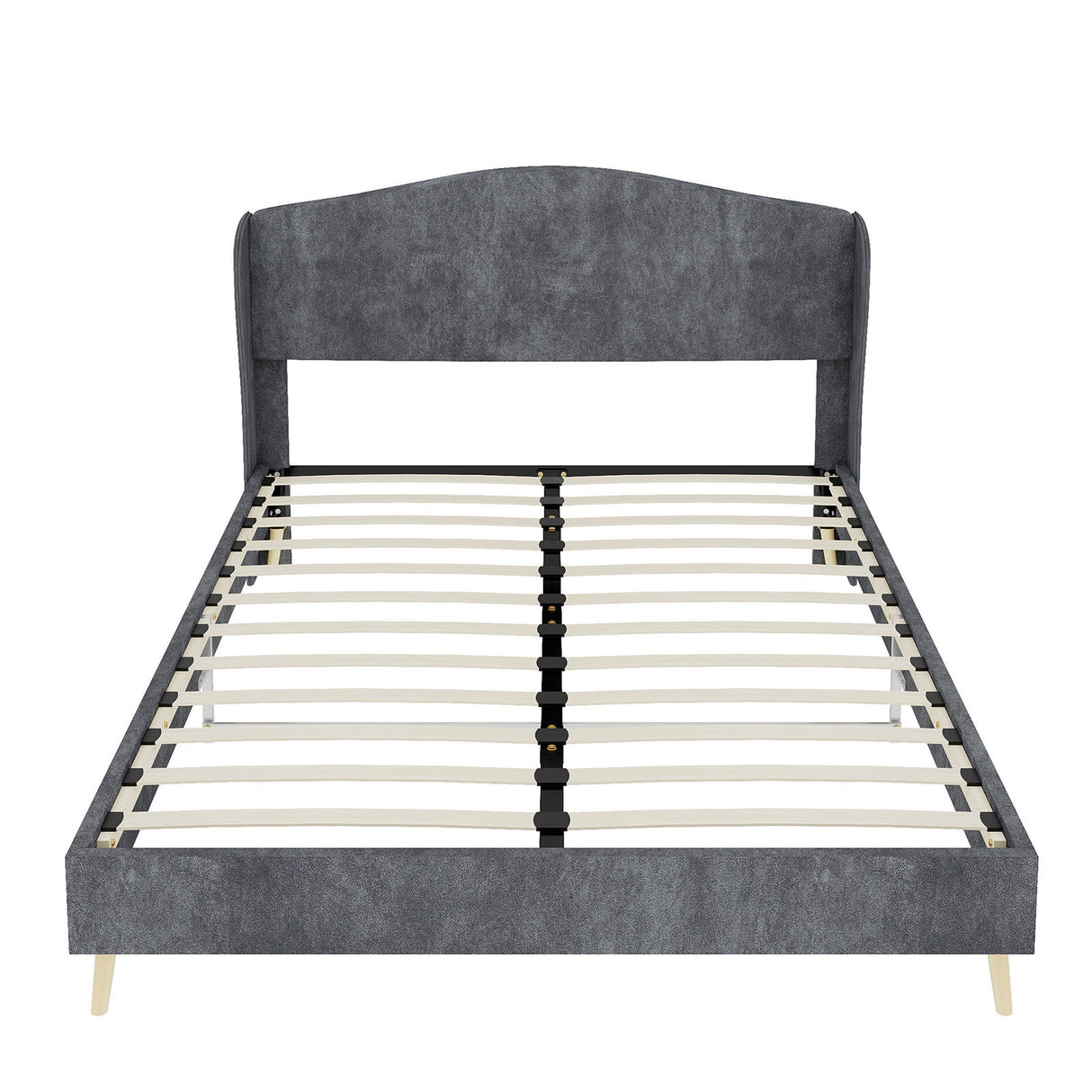 Upholstered Bed, Tufted Headboard, Comfortable Sleep