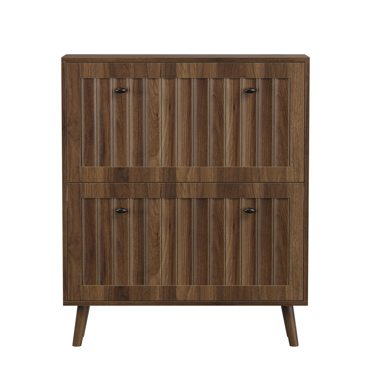 Shoe Cabinet, Storage Unit For Hallways - Walnut