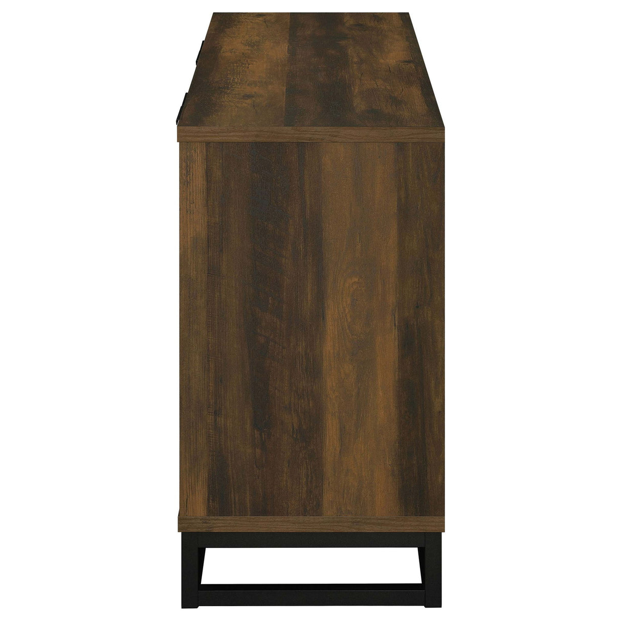 Thurston - 4 Door Accent Cabinet Carved Doors - Dark Brown