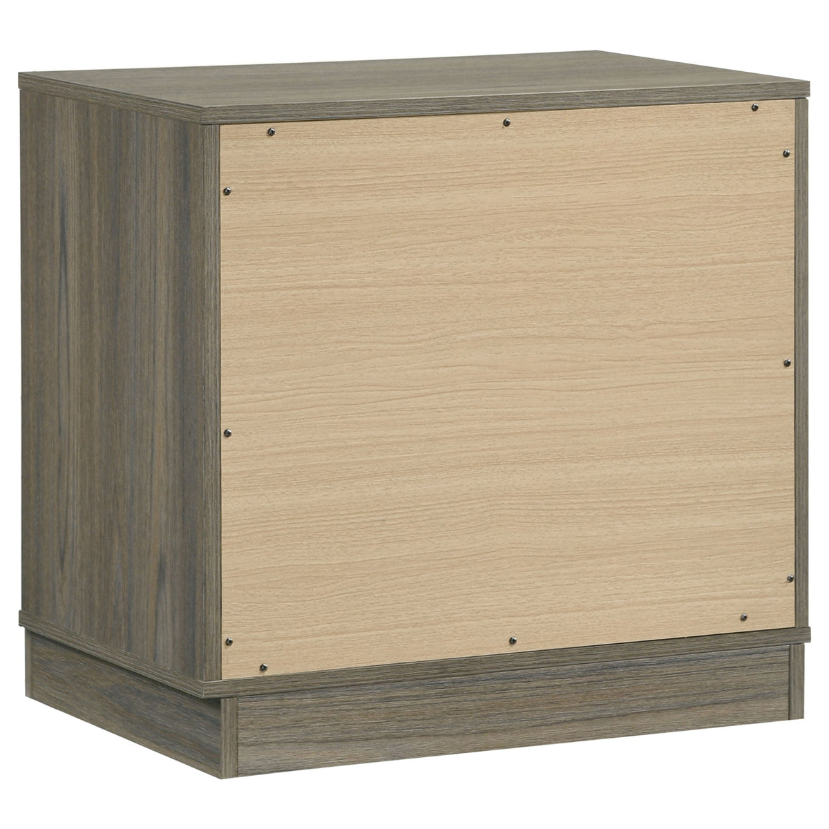 4 Piece Queen Bedroom Set With Built In Storage And Mirror - Oak