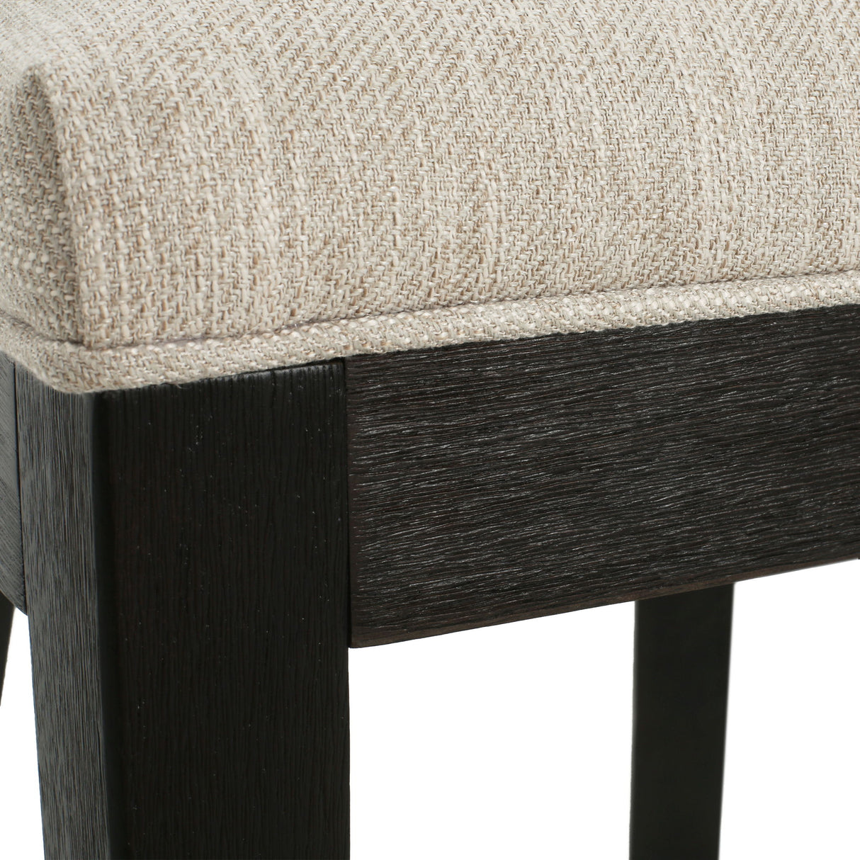 Farmhouse Style Fabric Upholstered Side Dining Chair Set
