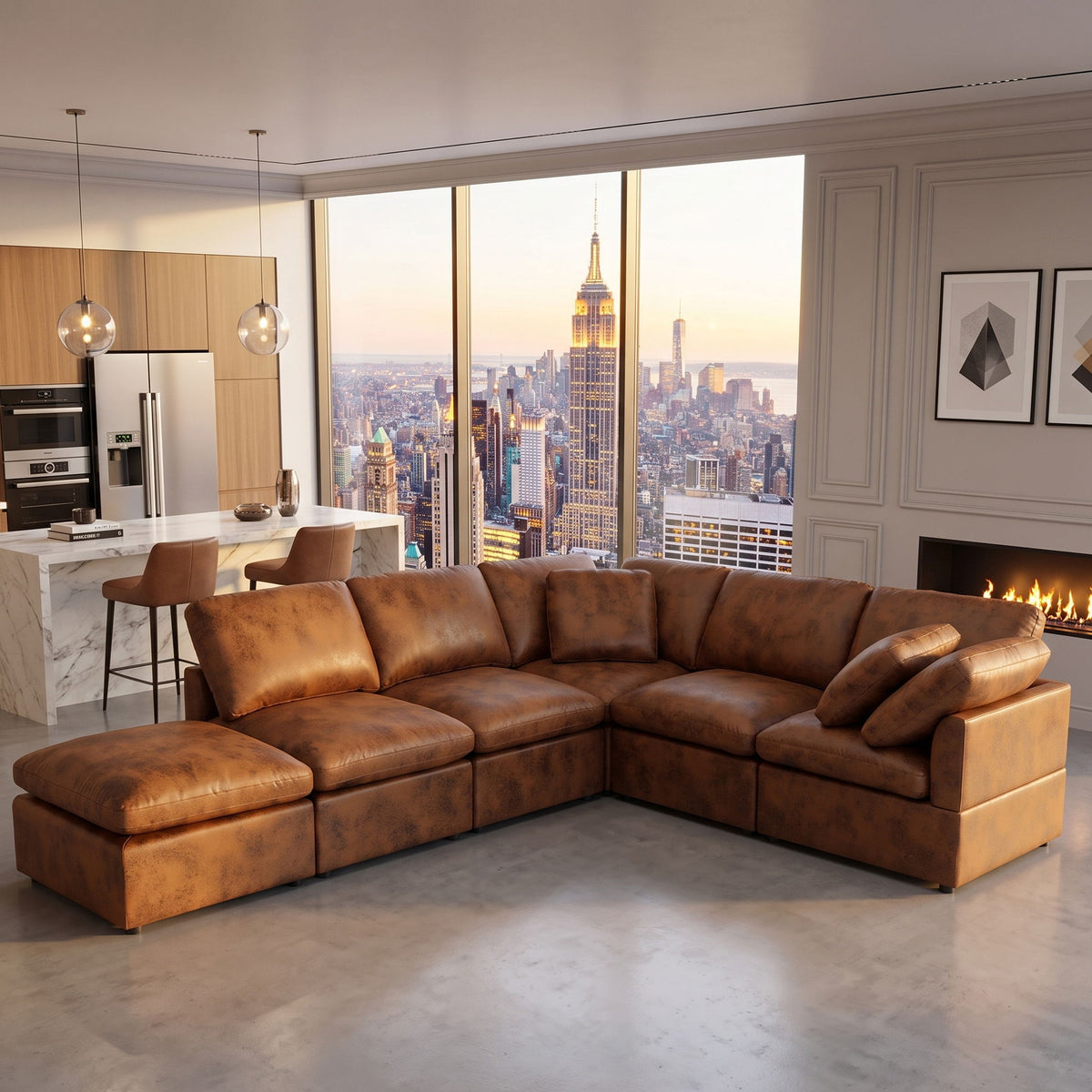 Deep Modular Cloud Sofa, Freely Configurable