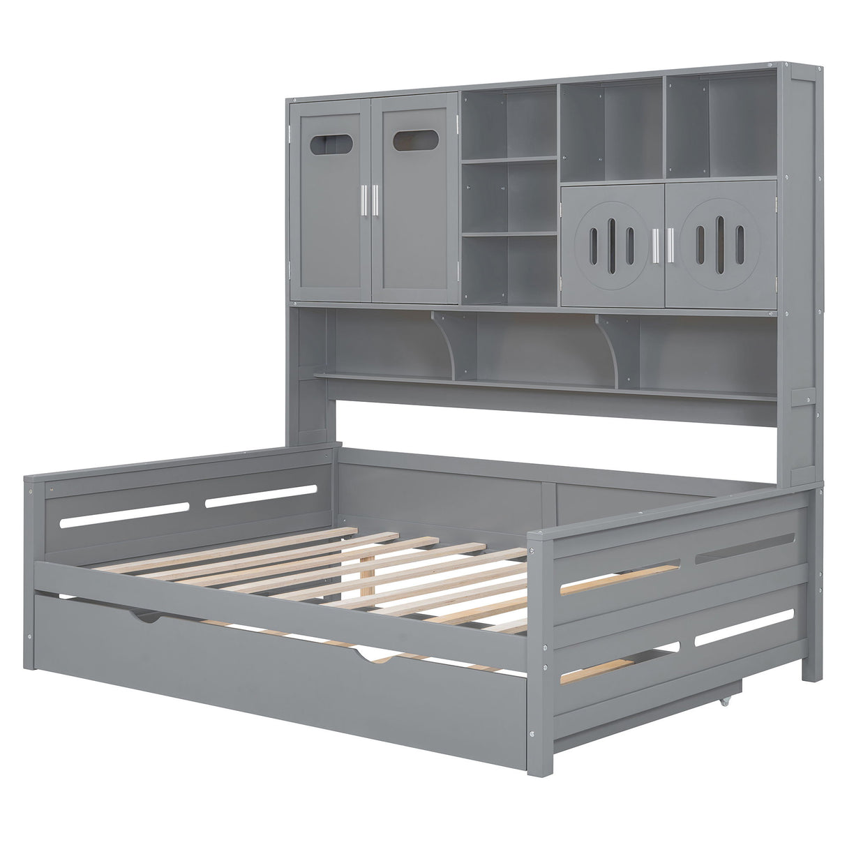 Daybed & All-In-One Cabinet And Shelf