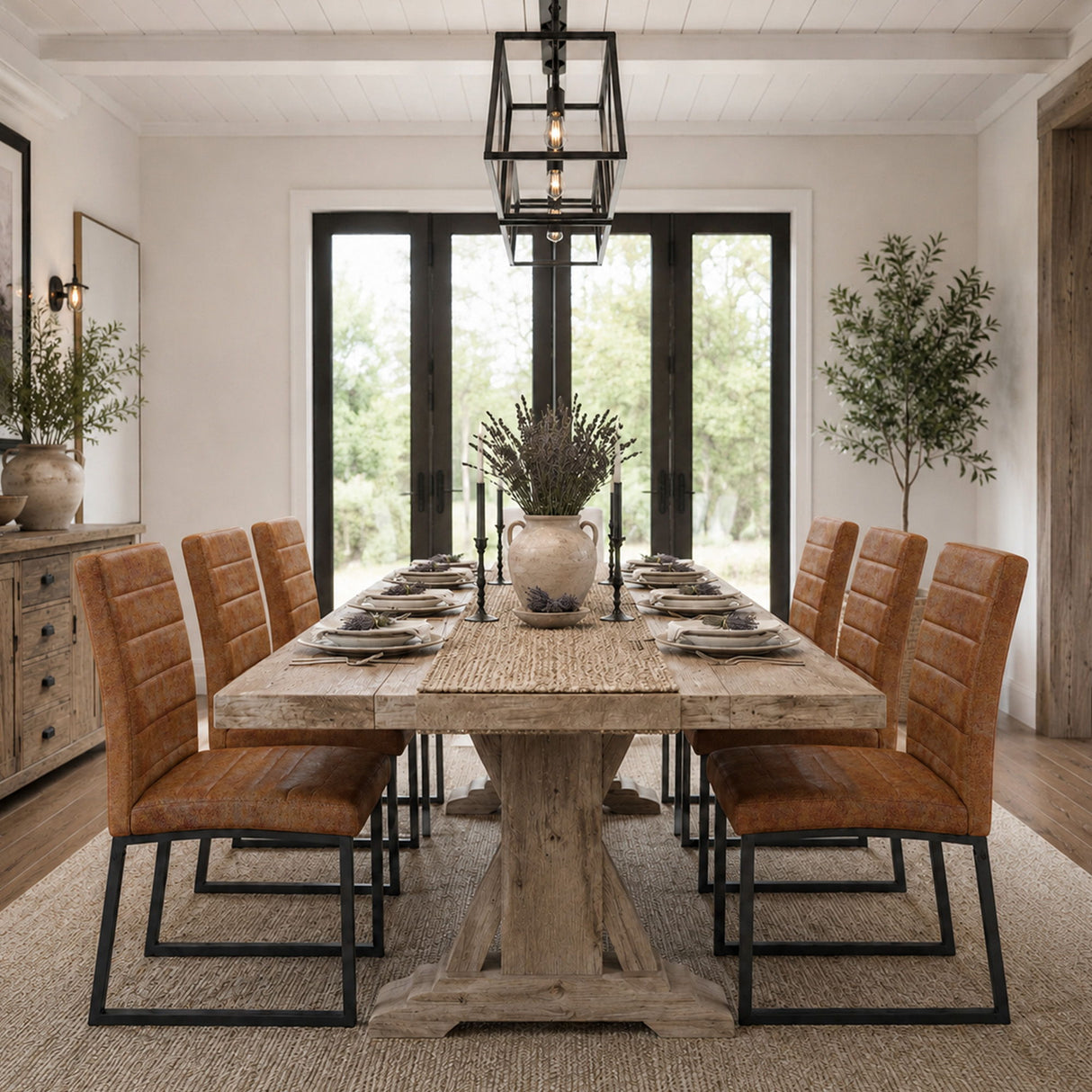 Oversized Square Design Dining Chairs For Home