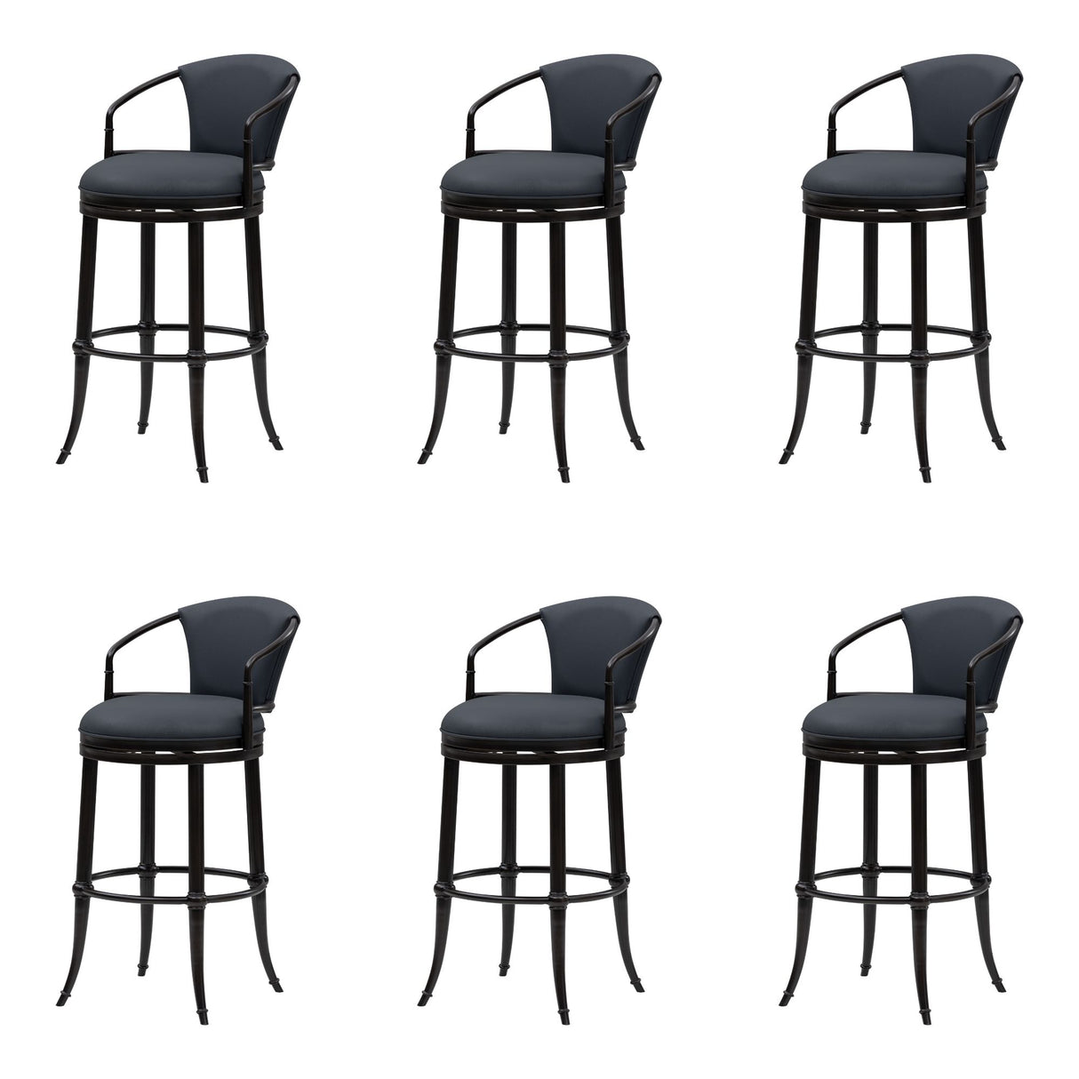 Otis - Upholstered Swivel Bar Height Barstool