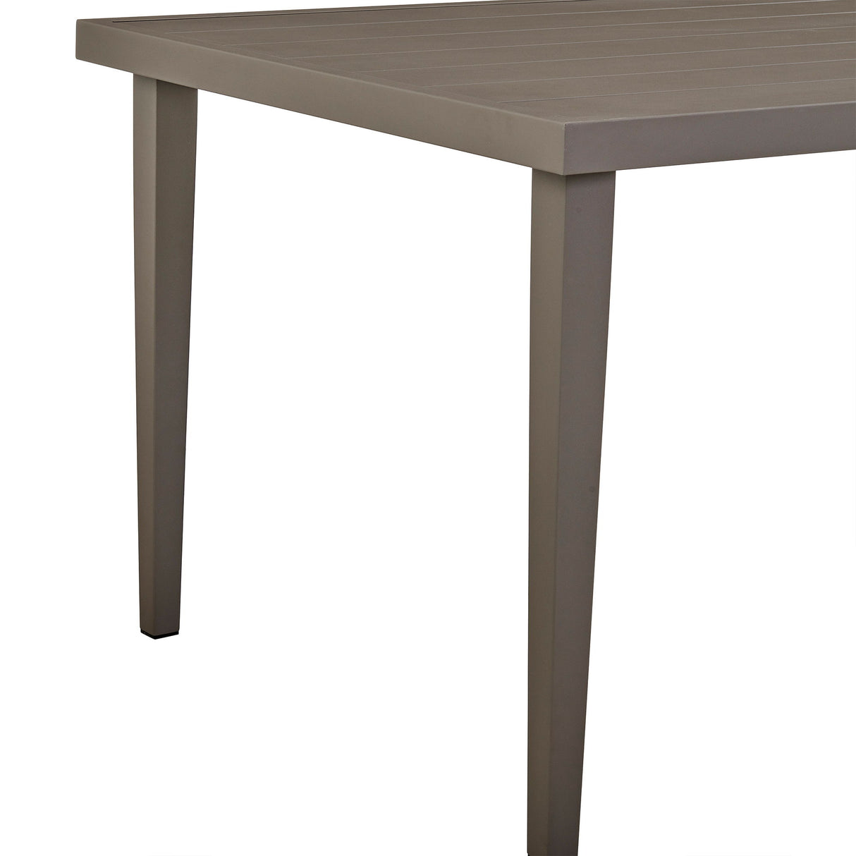Grenada - Outdoor Aluminum Gray Rectangle Dining Table