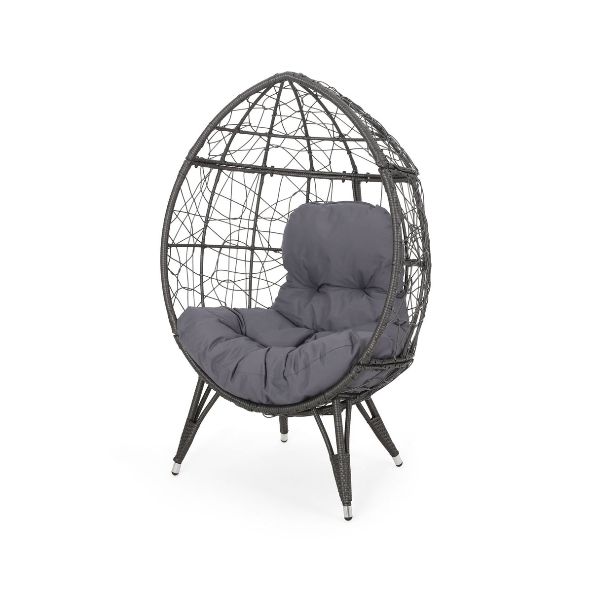 Cosmos - Round Hammered Iron Teardrop Chair