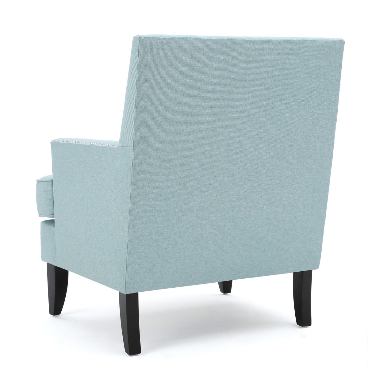 Serenada - Upholstered Fabric Club Chair With Nailhead Trim And Tapered Birch Legs