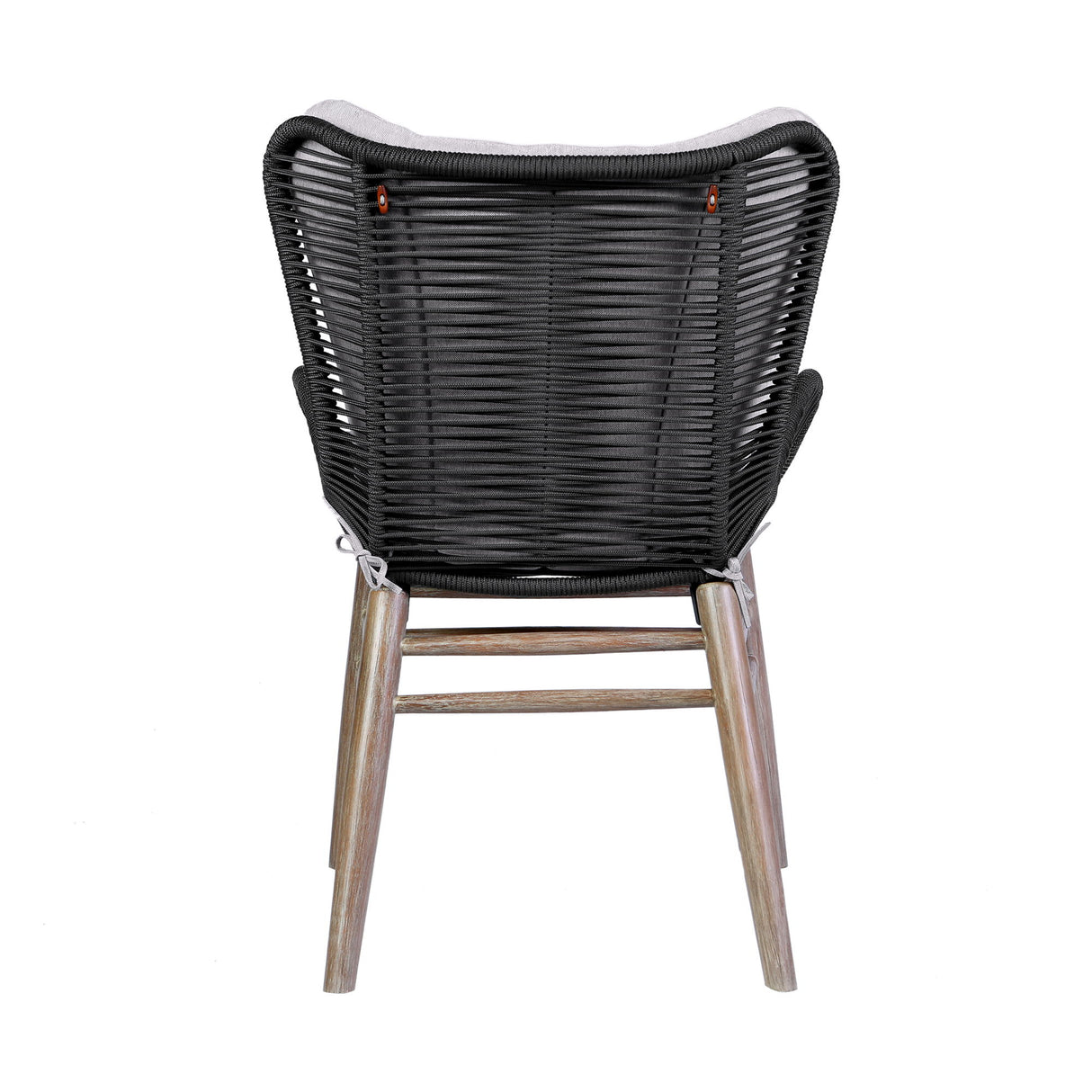 Mateo - Outdoor Patio Dining Chair - Light Eucalyptus / Charcoal