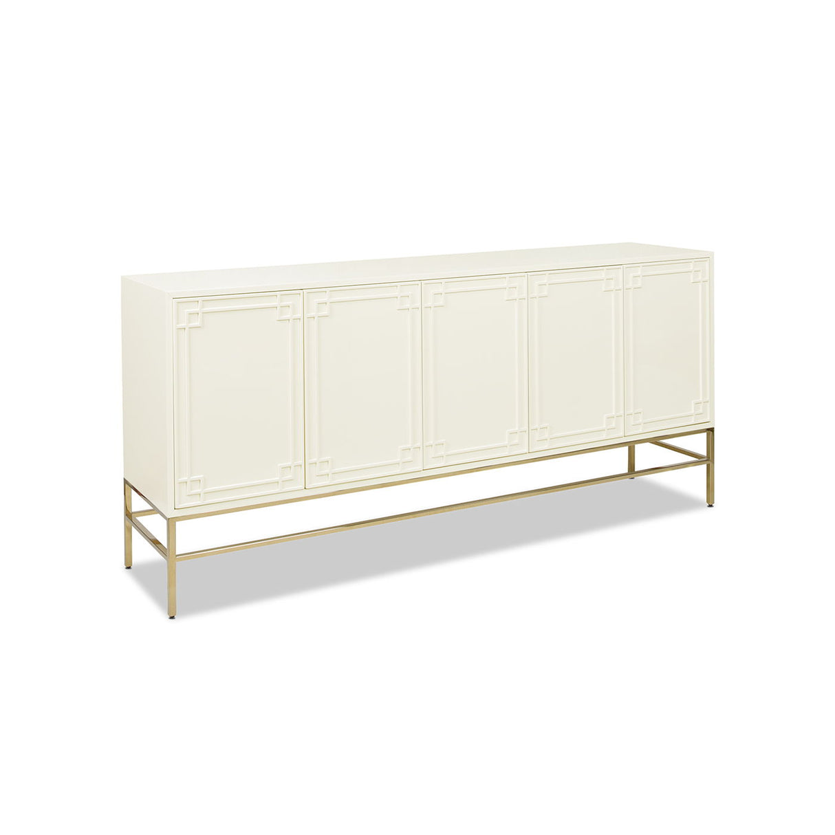 Sideboard Storage Buffet Credenza Heavy Duty Wood 77x35in White