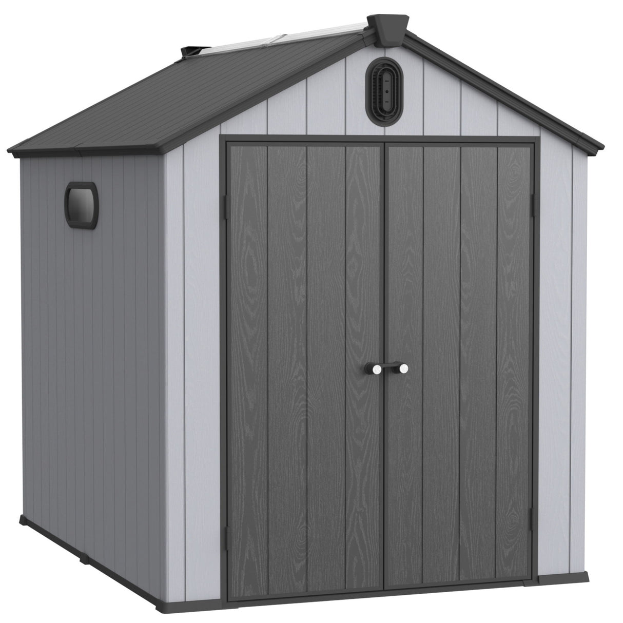 Plastic Storage Shed Garden Building Weatherproof Big Spire Resin 6x8ft