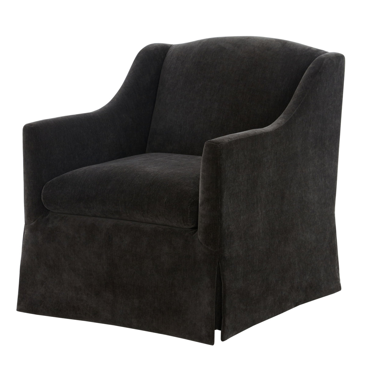 Luisa - Skirted Swivel Accent Chair