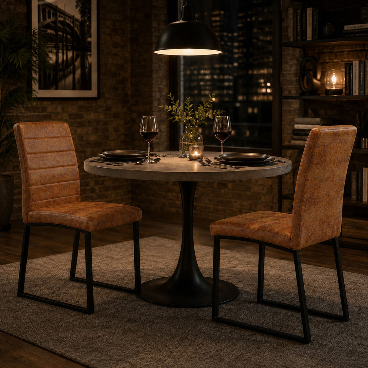 Oversized Square Design Dining Chairs For Home