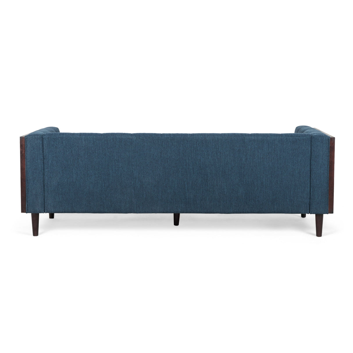 Contemporary Mid-Century Charm 3 Seater Sofa With Button Tufted Waffle Stitching