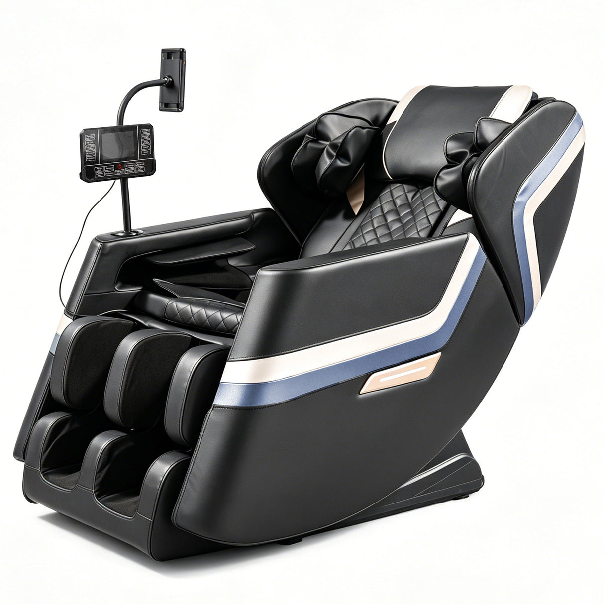 Massage Chair Recliner, Zero Gravity & Full Body Air Pressure - Black