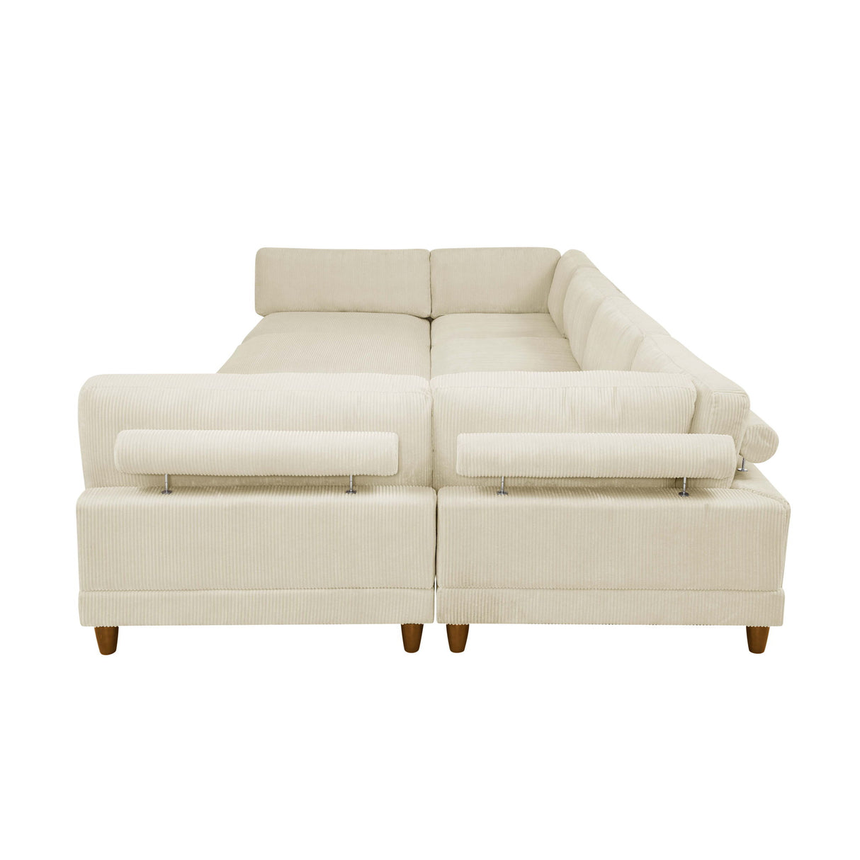 Modern Modular Sectional With Adjustable Back Support