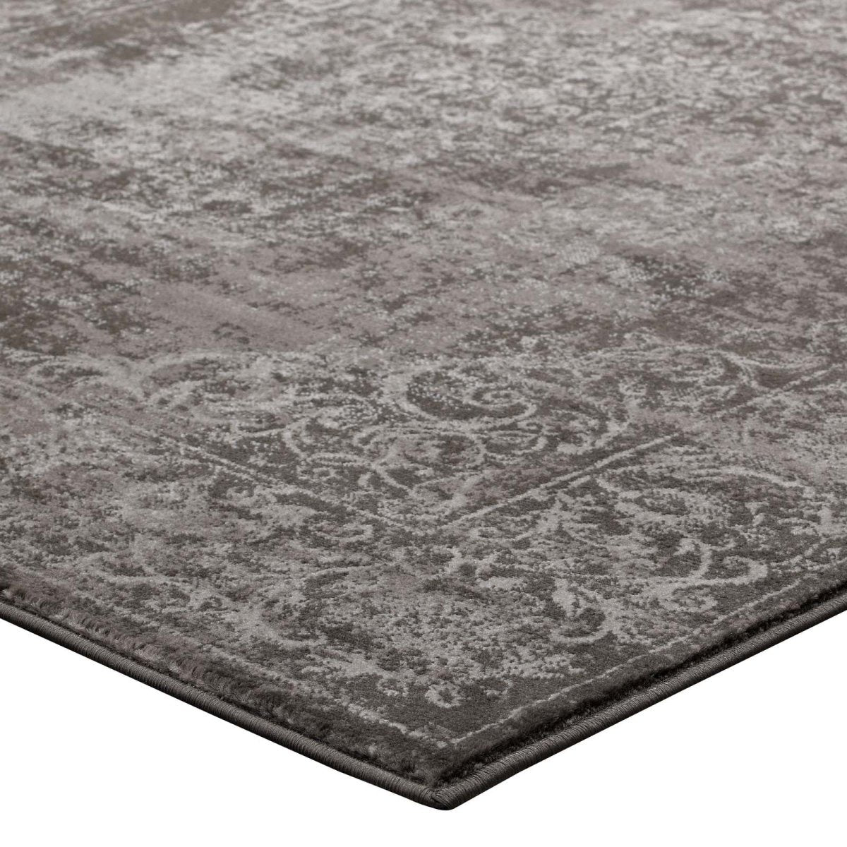 8x10 Antique Light and Dark Brown Rustic Vintage Floral Medallion Area Rug - Mats and Rugs - Alpine Outlets