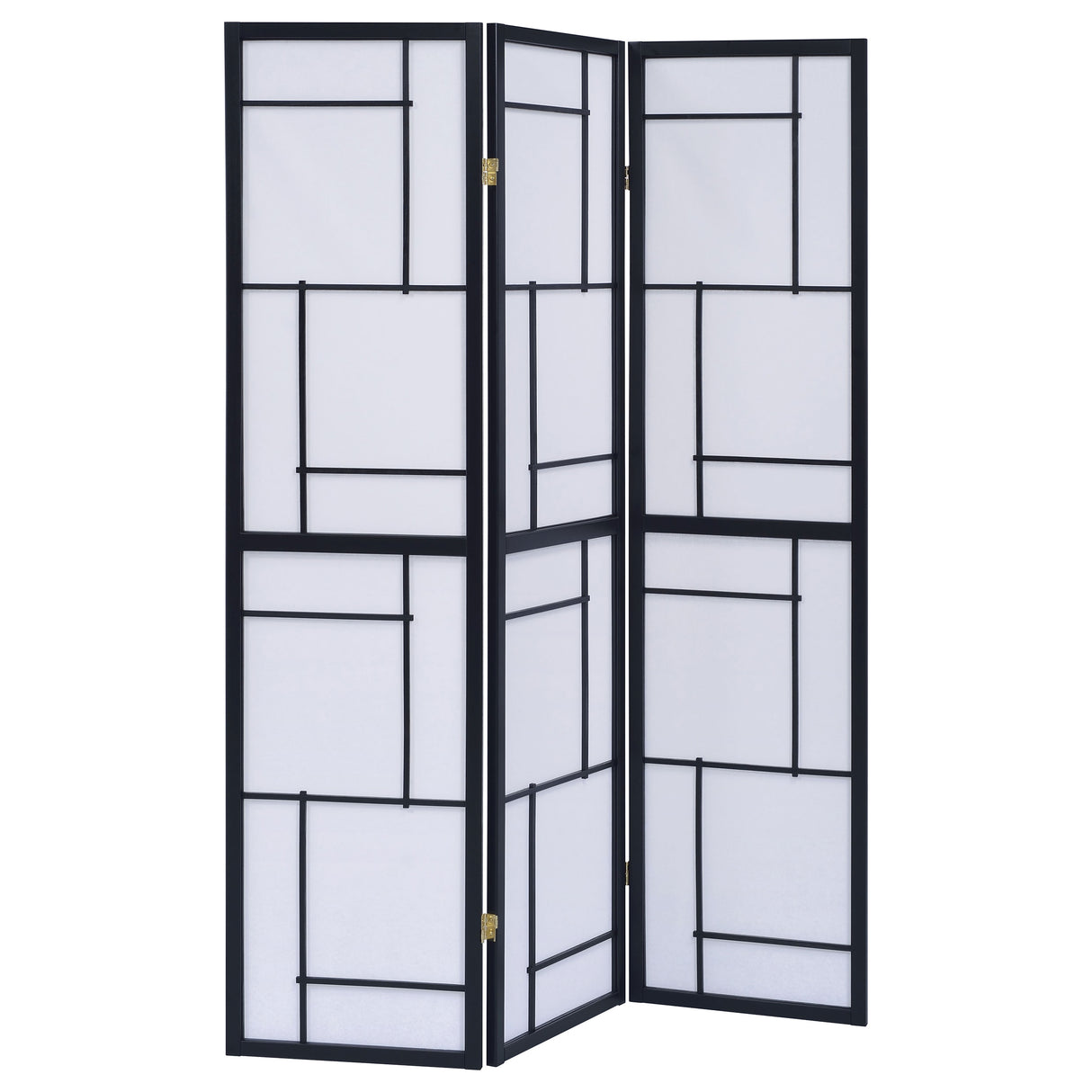 Damis 3-Panel Black Shoji Screen Room Divider