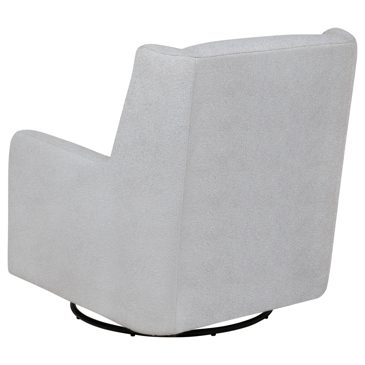 Serra Boucle Upholstered Swivel Glider - Dove Grey