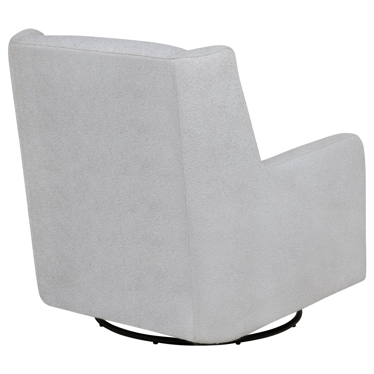 Serra Boucle Upholstered Swivel Glider - Dove Grey