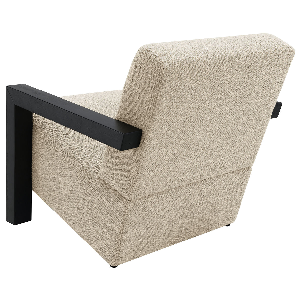 Fitzroy Boucle Upholstered Accent Arm Chair in Latte