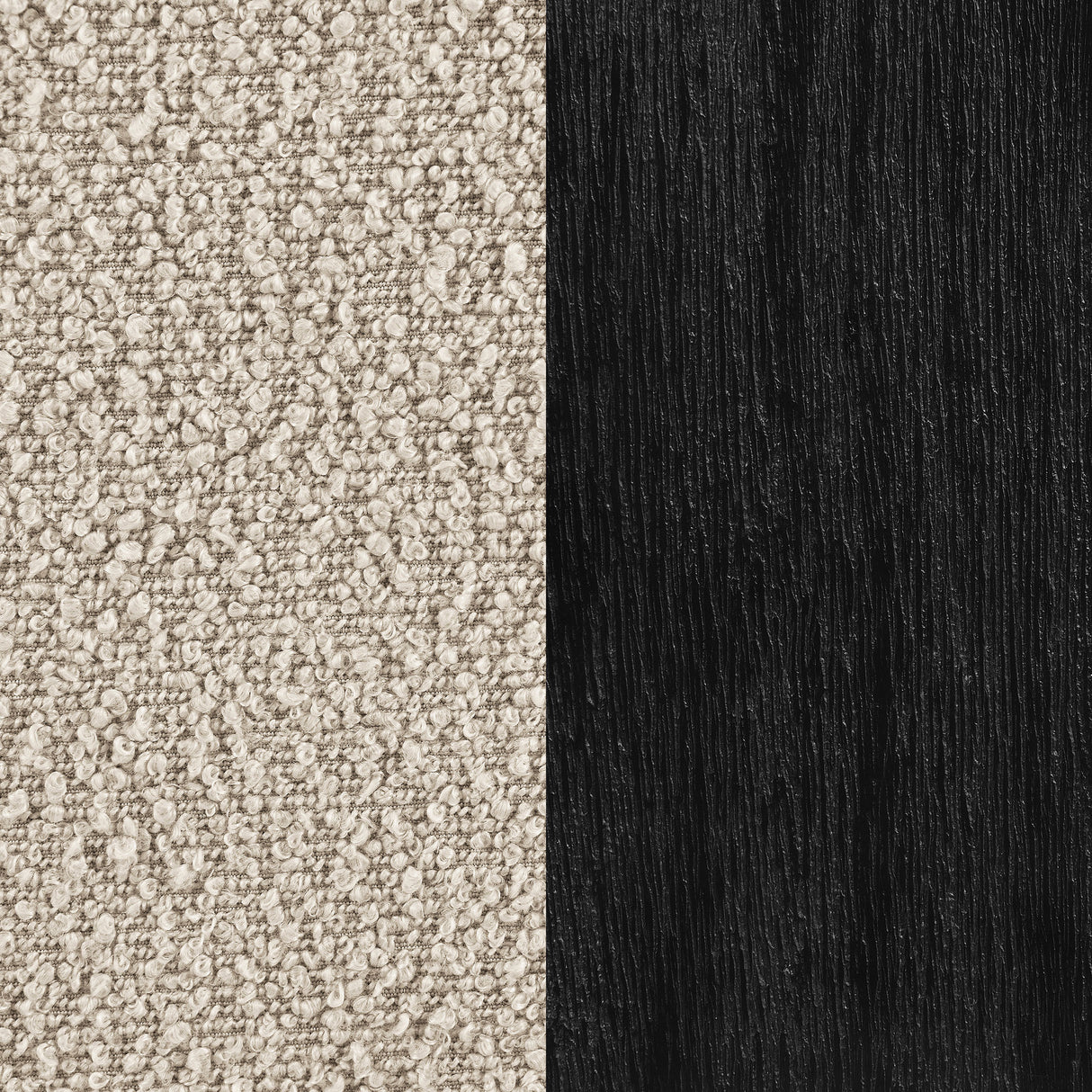 Fitzroy Boucle Upholstered Accent Arm Chair in Latte