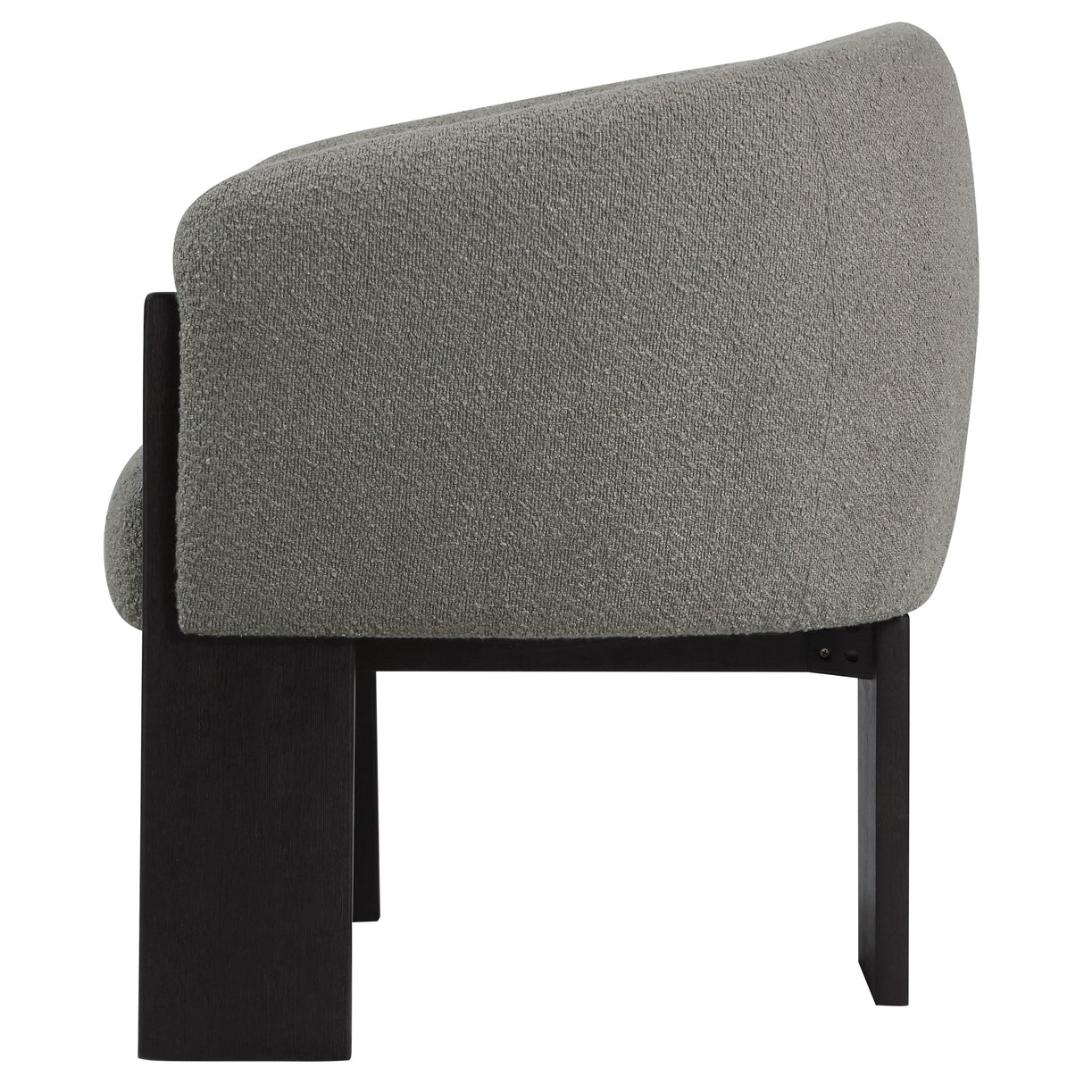 Valdez Boucle Upholstered Barrel Back Accent Chair
