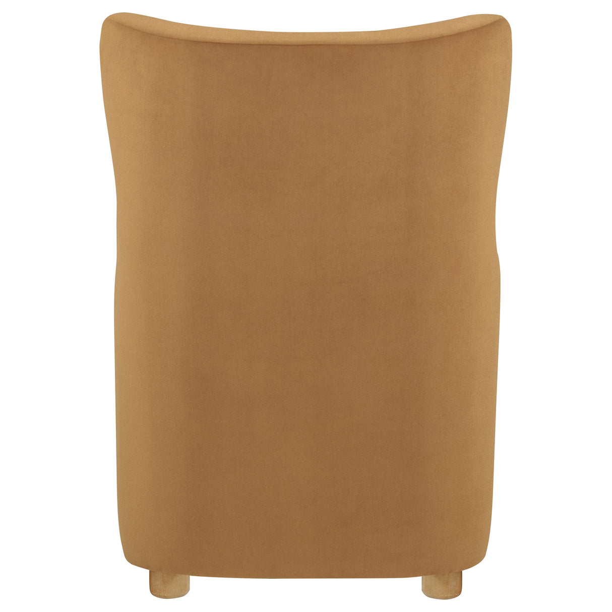 Thornton Cognac Velvet Wingback Lounge Accent Chair