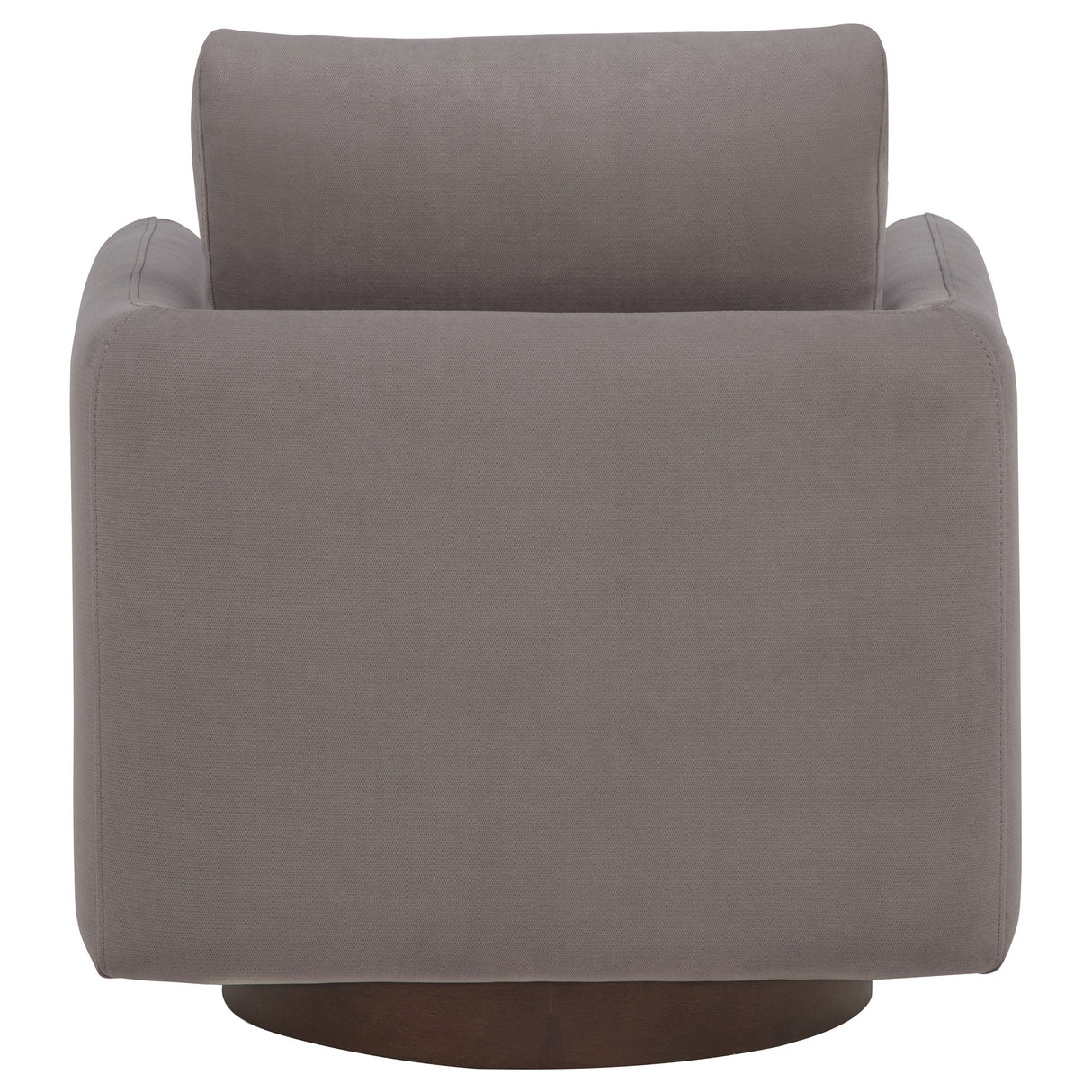 Iris Stone Fabric Swivel Accent Chair with Pedestal Base