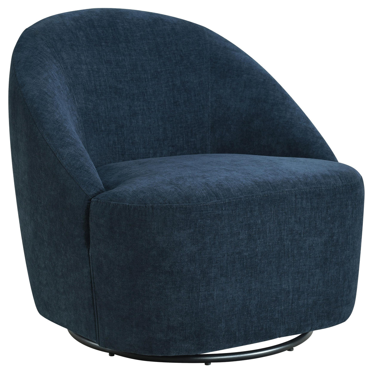 Navy Fabric Accent Chair with LVL Frame