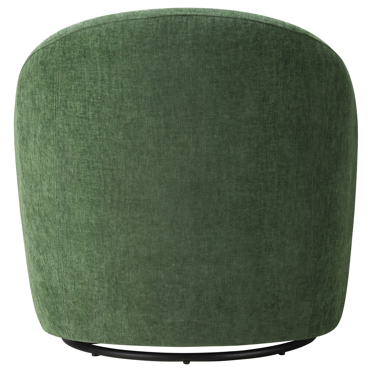 Leon Green Chenille Upholstered Swivel Accent Chair