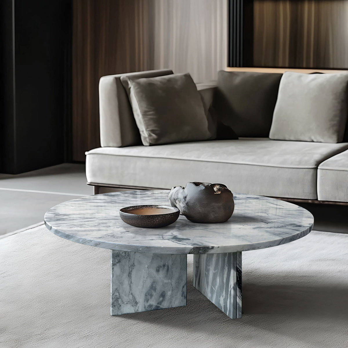 Luxury Coffee Table With Unique Veining, Unique Stone Design