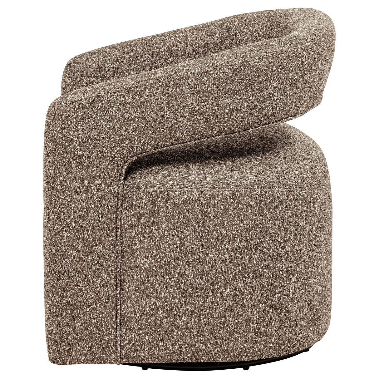Westhill Boucle Swivel Accent Chair in Rocky Road