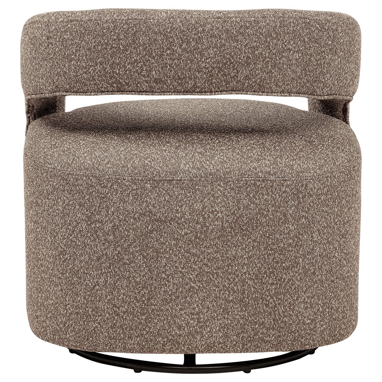 Westhill Boucle Swivel Accent Chair in Rocky Road