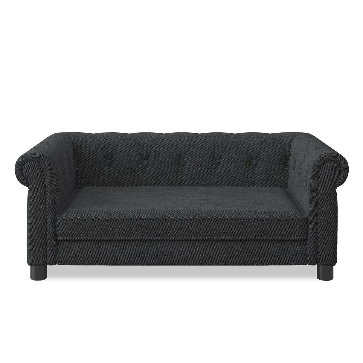 Modern Elegant Rectangle Pet Bed, Durable Elevated Dog Sofa