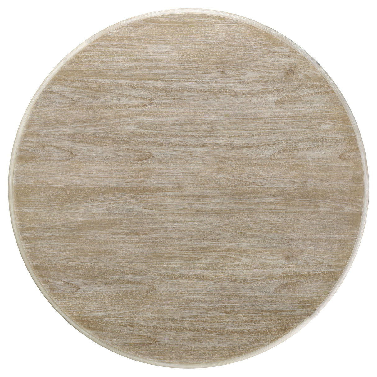 Rodota - 5 Piece Round Dining Table Set With Upholstered Chairs - White Washed