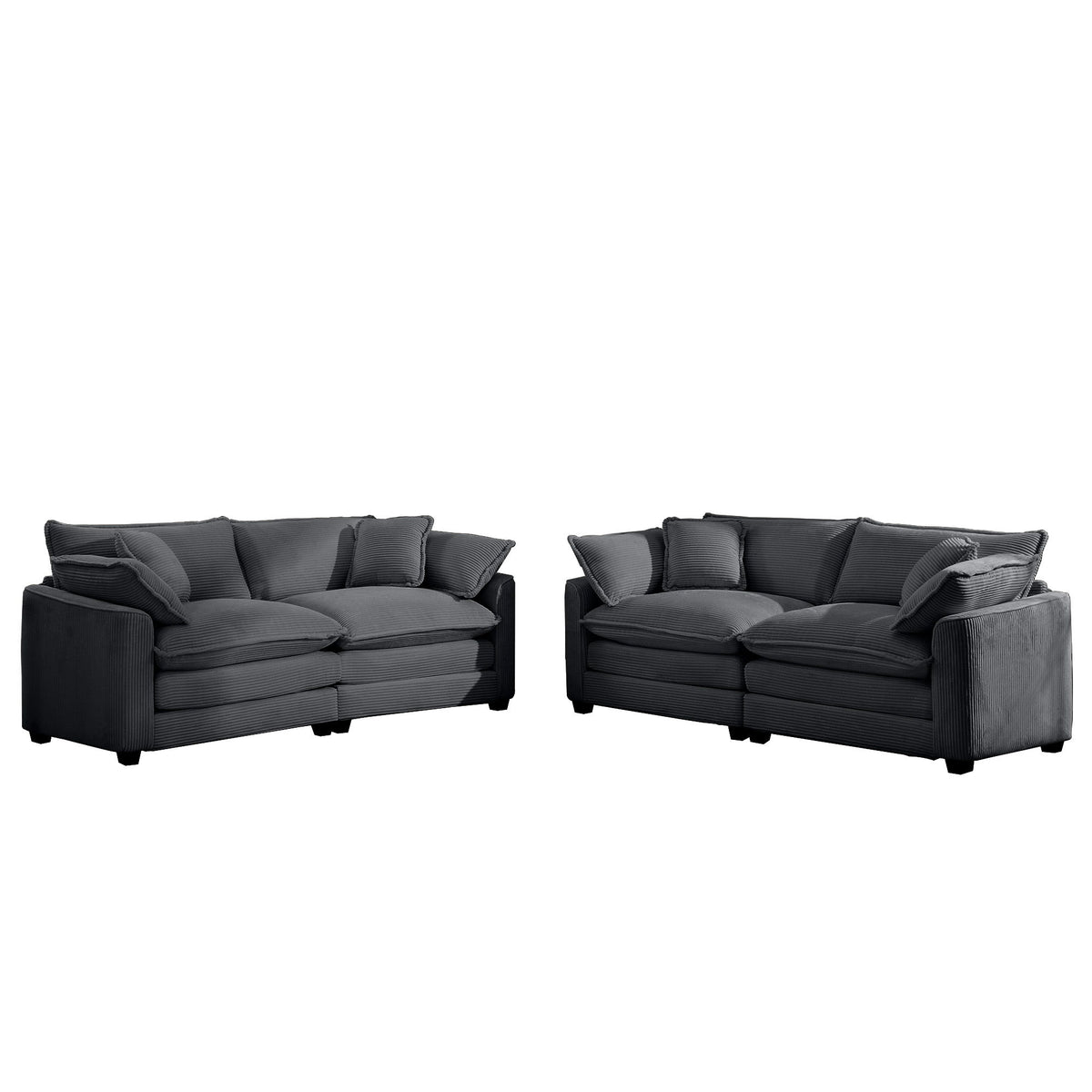 Elegant Oversized Sectional Sofa Set With Deep Seats And Flexible Layout
