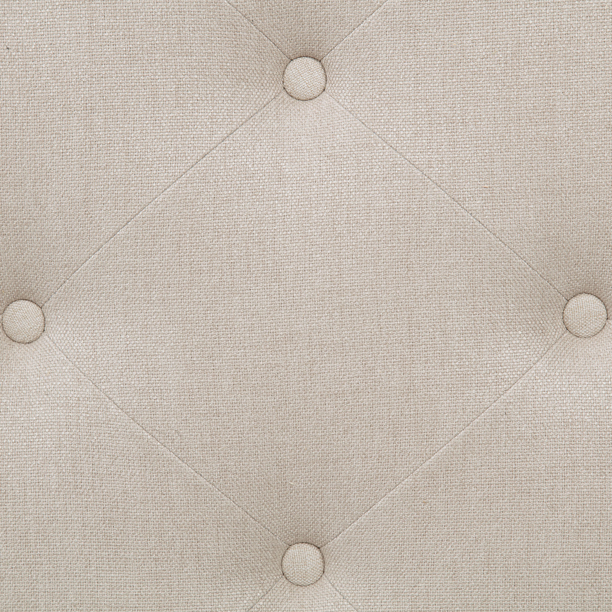 Marsha 52" Latte Button-Tufted Upholstered Accent Bench