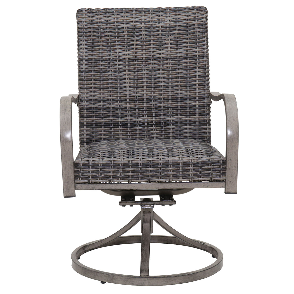 Outdoor Swivel Dining Chair (Set of 2) - Gray