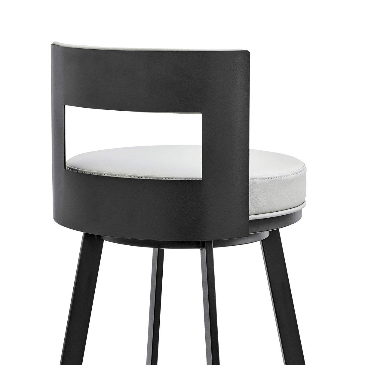 Flynn - Swivel Counter Stool - Black / Light Gray