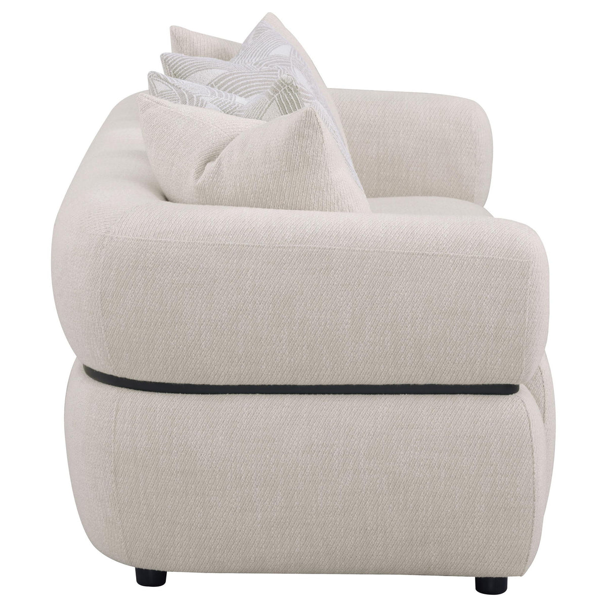 Ramsay - Round Arm Sofa - Beige