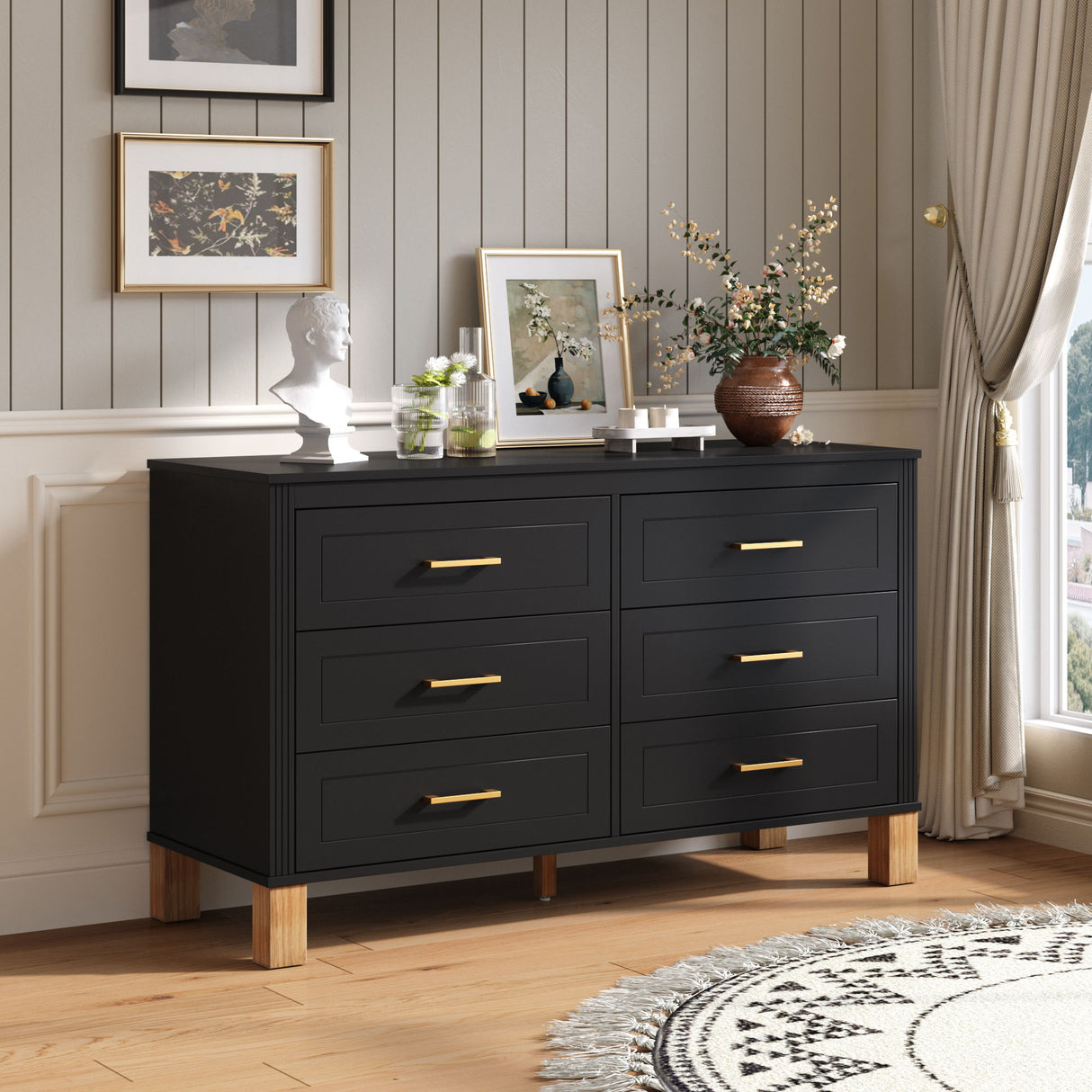 6 Drawer Double Dresser