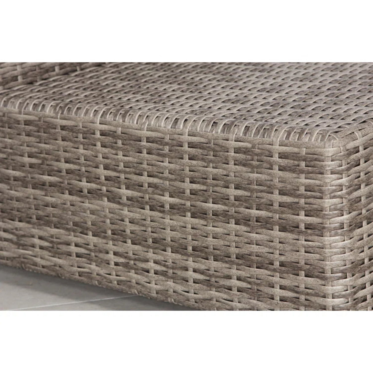 Wicker Sectional Seating Group With Cushions - Gray Mix