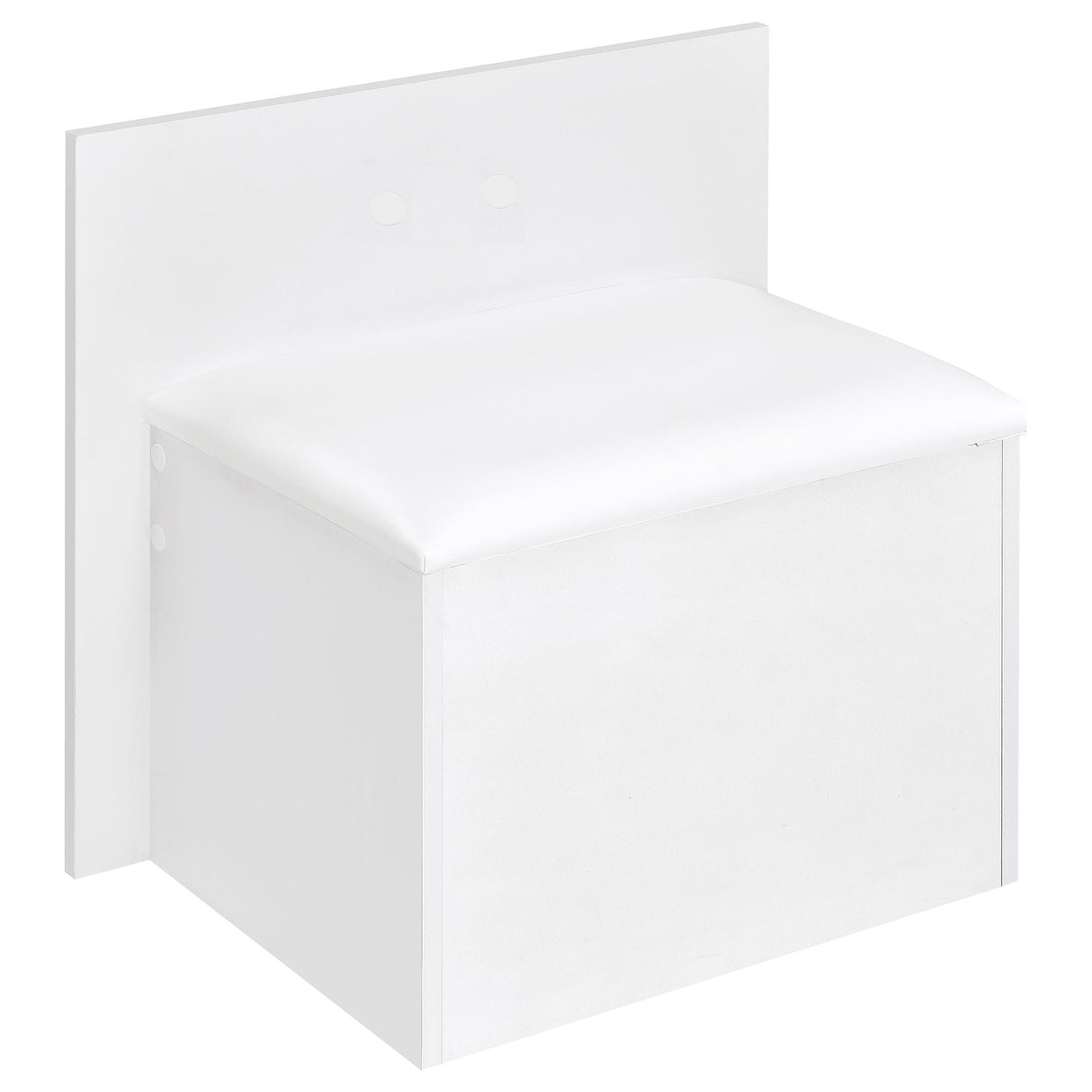 Flora 2-Drawer Vanity Set with LED Mirror, White High Gloss