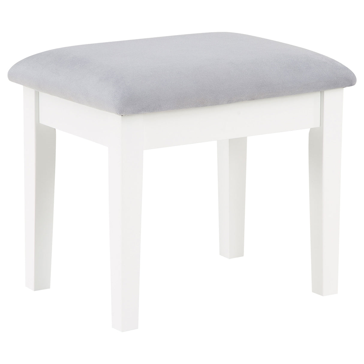 Regina Makeup Vanity Table Set with LED Mirror, White