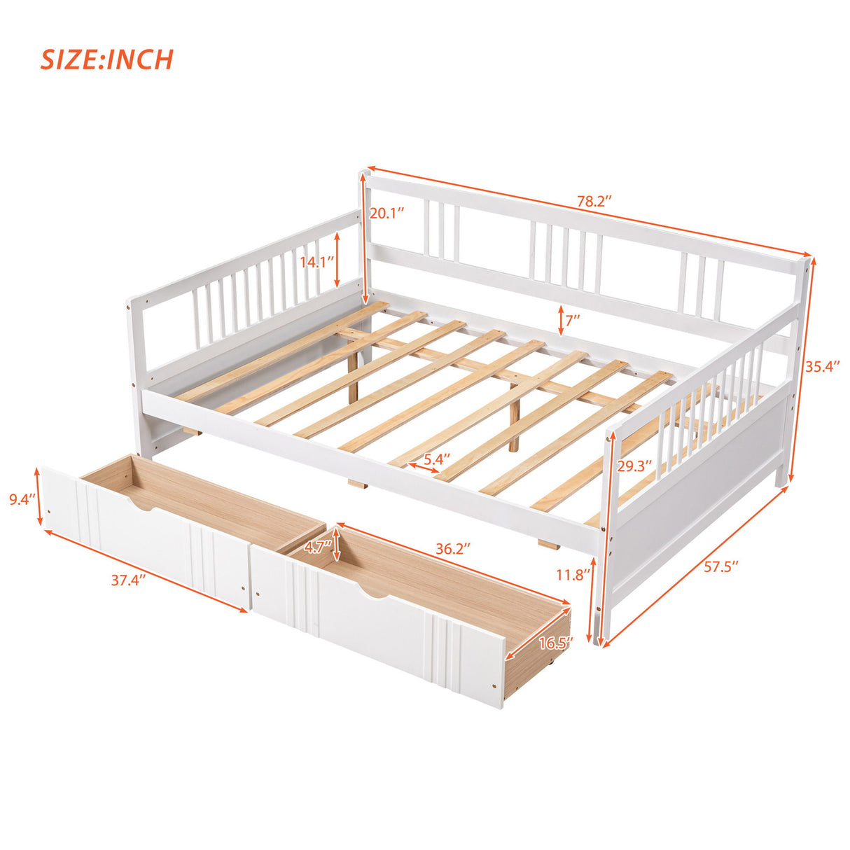 Multifunctional Elegant Modern Daybed