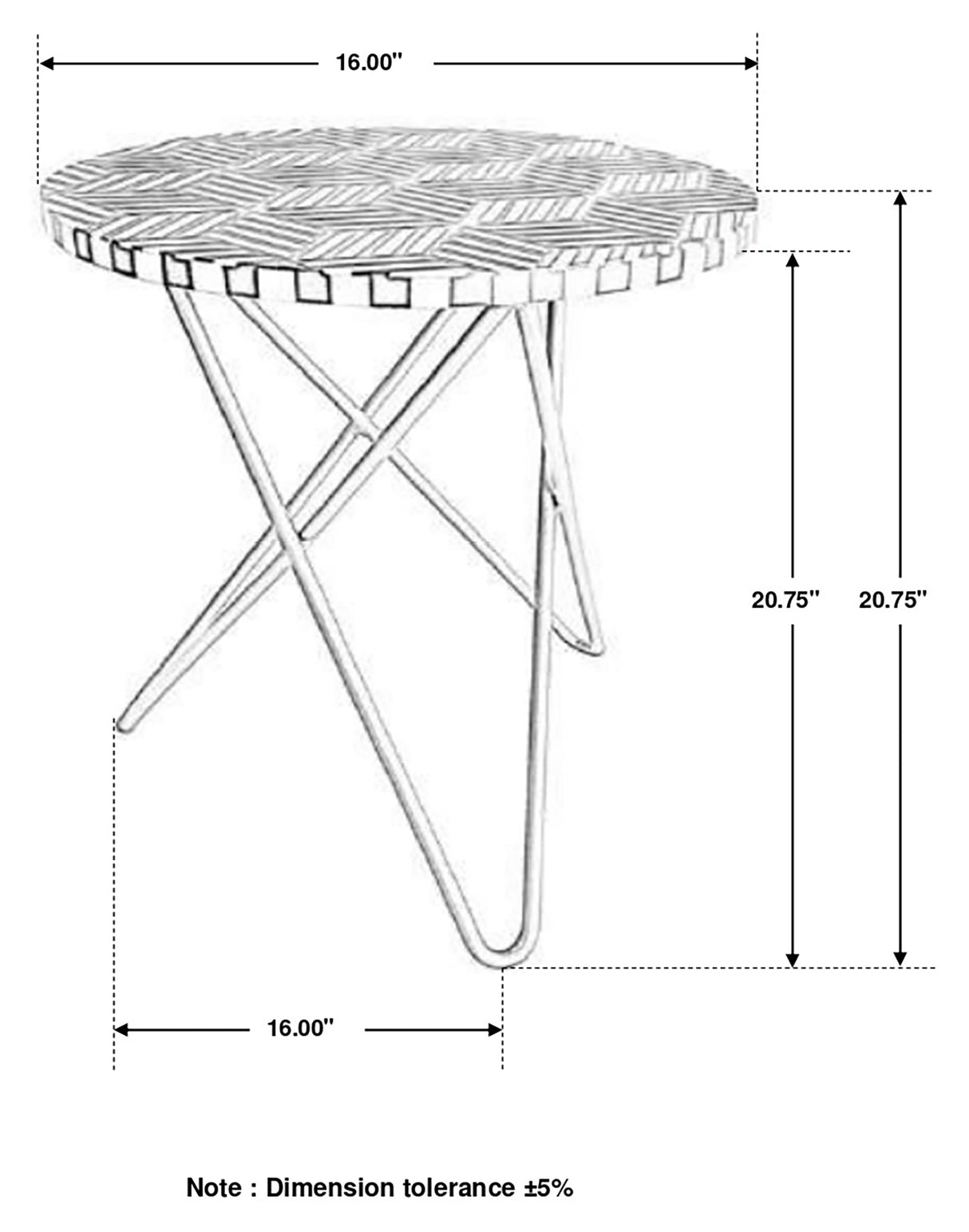 Xenia Round Bone Inlay Accent Side Table, White and Gold