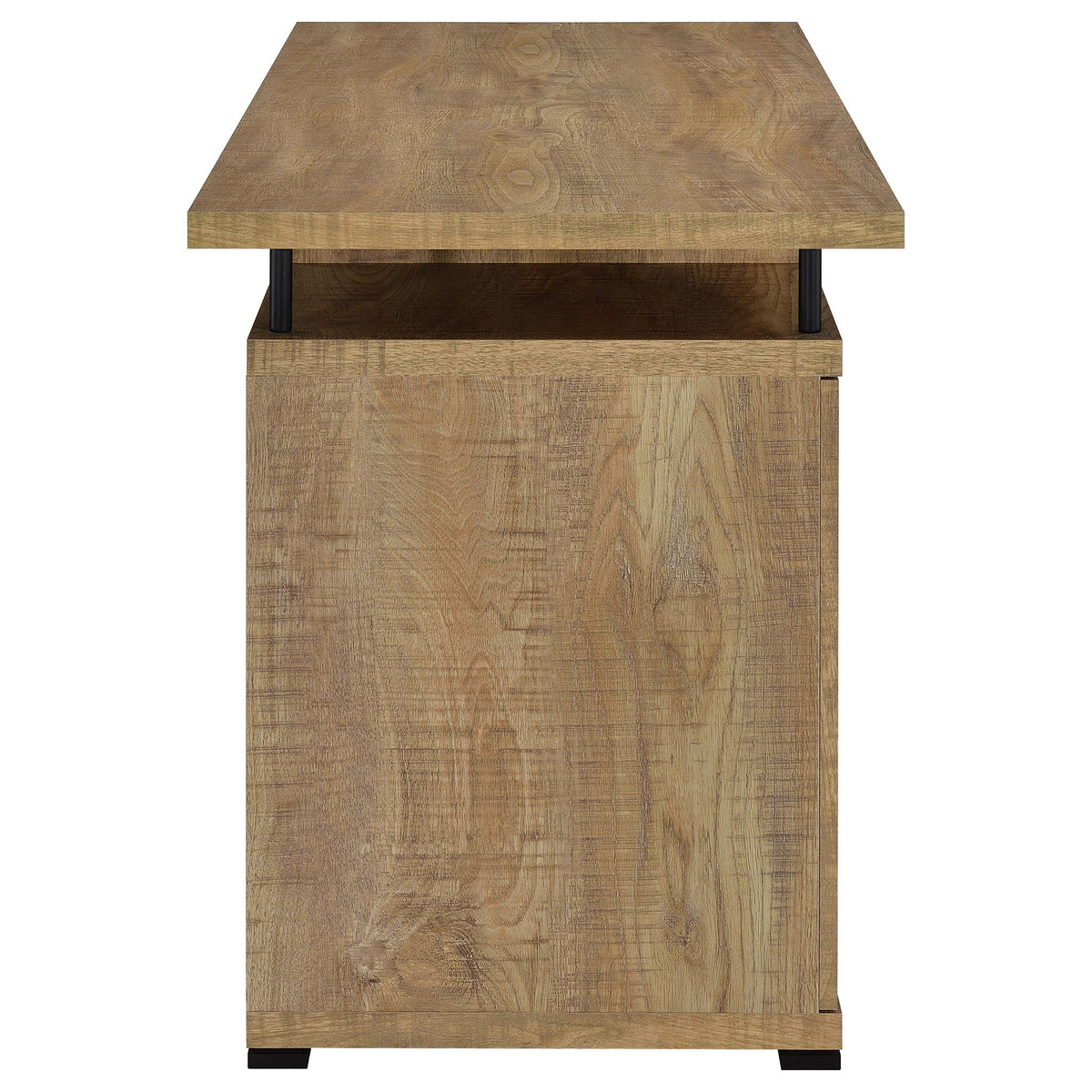 Swan - 2 Drawer Computer Desk - Mango Color