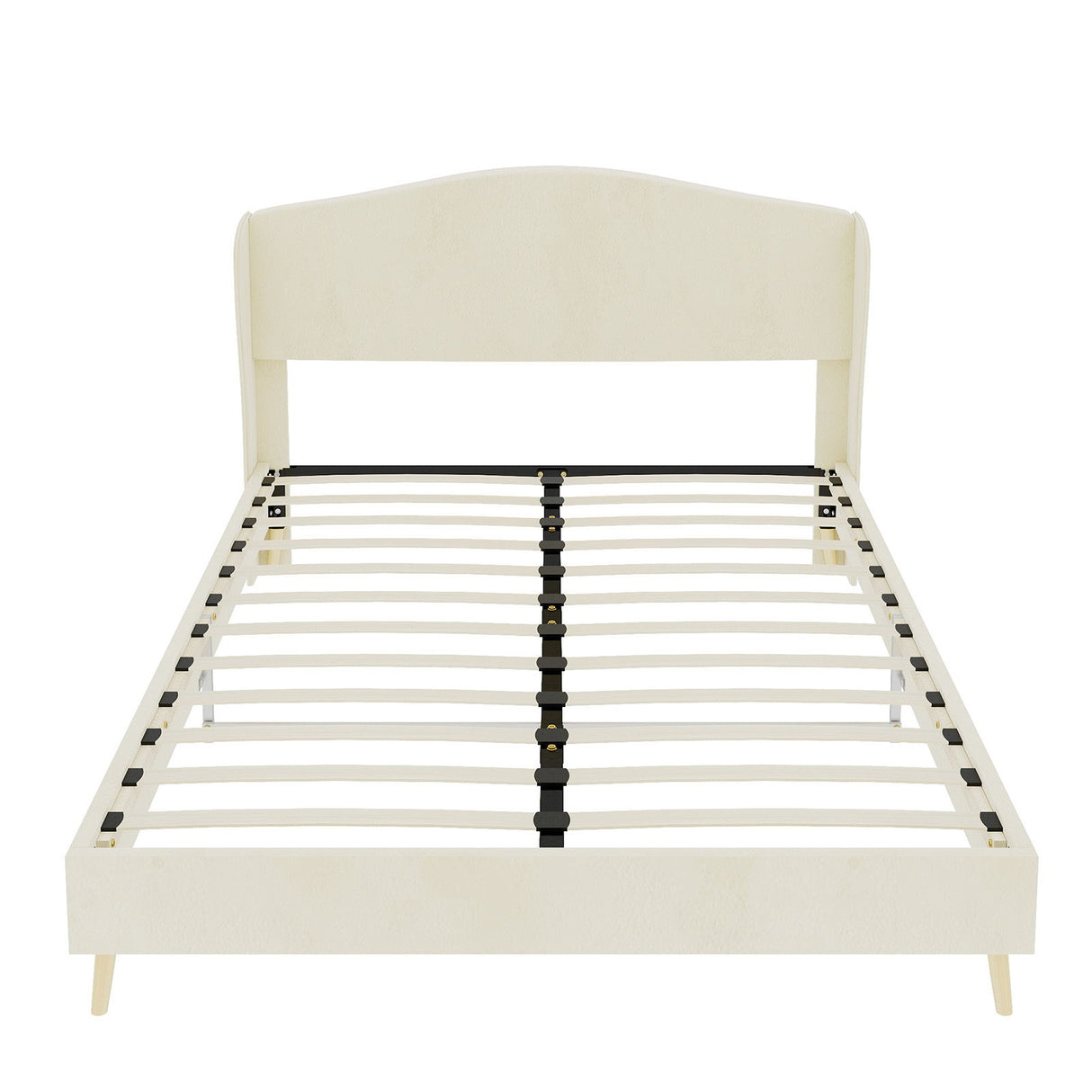 Upholstered Bed, Tufted Headboard, Comfortable Sleep